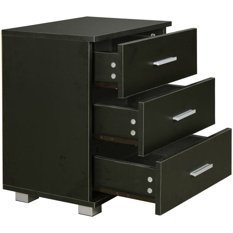 Rootz Bedside table - Bedside table - Console - Chest of drawers - Cupboard - Chest of drawers - 3 drawers - 45 x 54 x 34 cm (WxHxD)