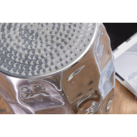 Rootz Side Table - Decorative Table - Metal Side Table - Silver