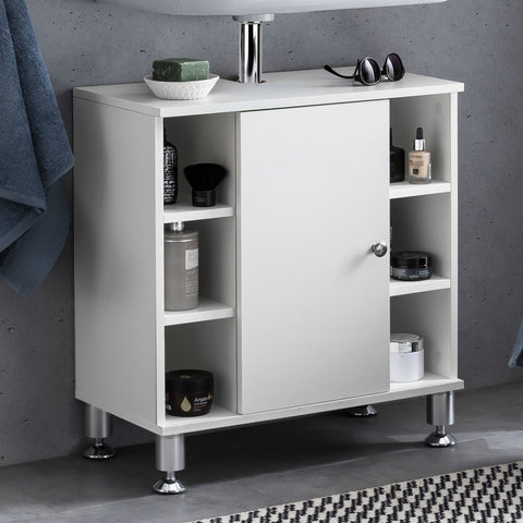 Rootz Washbasin furniture - Washbasin cabinet - Bathroom furniture - Bathroom cabinet - 60 x 64 x 32 cm - White