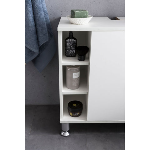 Rootz Washbasin furniture - Washbasin cabinet - Bathroom furniture - Bathroom cabinet - 60 x 64 x 32 cm - White