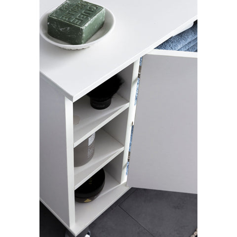 Rootz Washbasin furniture - Washbasin cabinet - Bathroom furniture - Bathroom cabinet - 60 x 64 x 32 cm - White