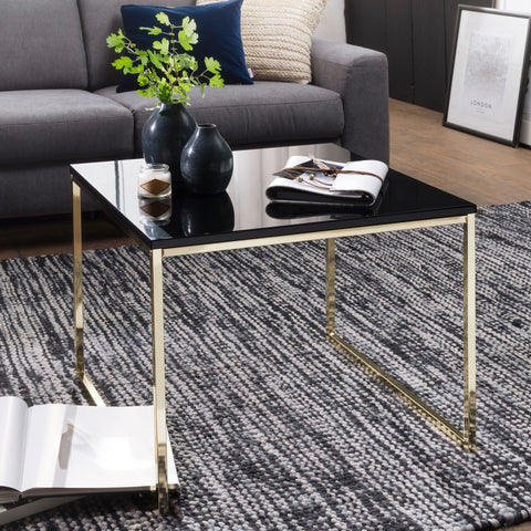 Rootz Coffee Table - Side Table - Coffee Tables - Metal Coffee Table - Black - Gold - 60/120 x 50 x 60