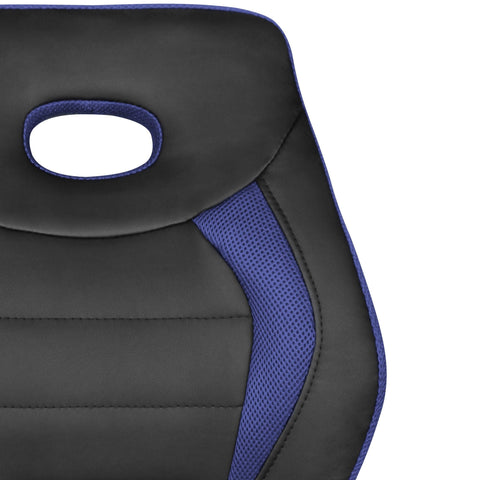 Rootz Children's Desk Chair - Black & Blue - For Ages 6+ with Backrest - Ergonomic Swivel Chair - Height Adjustable Youth Office Chair - Armless Children's Desk Chair