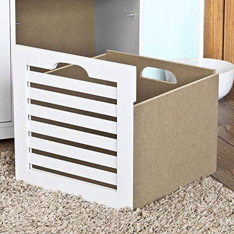 Rootz White Storage Bench with 3 Drawers & Removable Seat Cushion-Shoe Cabinet Shoe Bench