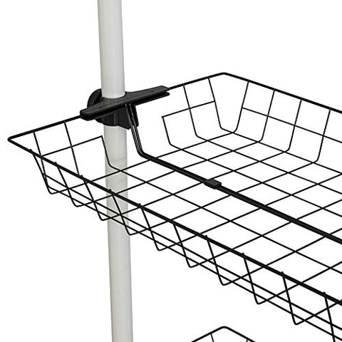 Rootz Telescopic Wardrobe Organizer - Hanging Rail - Clothes Rack - Storage Shelving