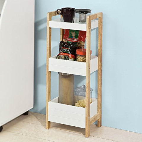 Rootz 3 Tiers Bathroom Shelf Storage Display Shelf Rack Organizer Shelving Unit