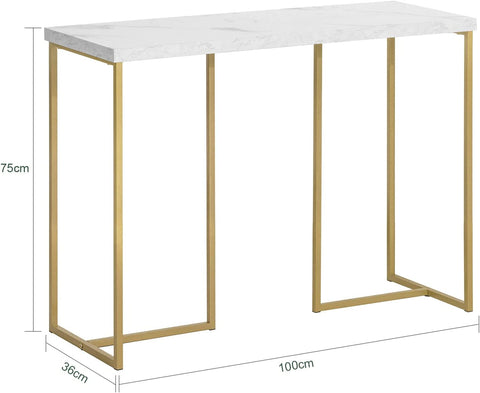 Rootz Console Table - Hall Table - Side Table - End Table - Living Room Table Sofa Table - W100 x D36 x H75cm