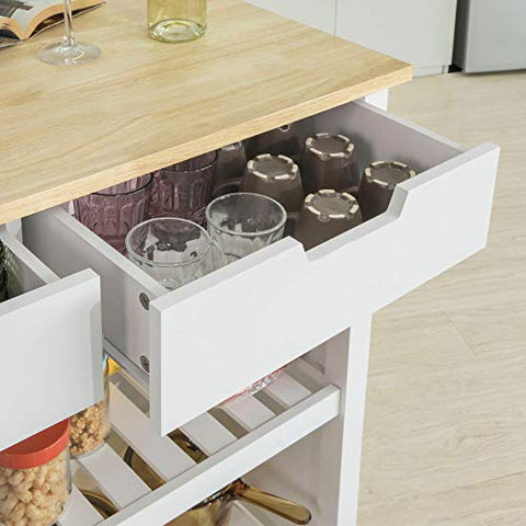 Rootz Kitchen Storage Trolley Kitchen Storage Shelf Kitchen Breakfast Dining Bar Table