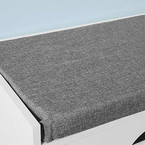 Rootz Hallway Shoe -  Shoe Bench - Rack - Cabinet with Flip - drawer and Seat Cushion