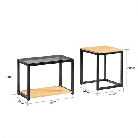 Rootz Set of 2 Tables - Coffee Tables - Side Table - Living Room Table
