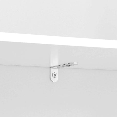 Rootz Ladder Cabinet - Bookcase - Ladder Shelf - 5 Levels - 60 x 35 x 171 cm - Solid Wood Frame - Matt White - Natural
