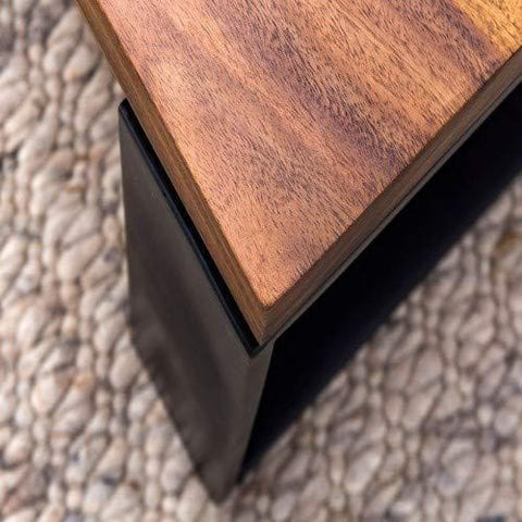 Rootz Coffee Table - Living Room Table - Coffee Tables Brown - Metal Frame - 115 x 35 x 60 cm