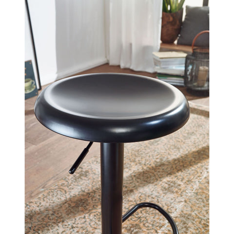 Rootz Bar Stool - Stool - Bar Chair - Metal Stool - Black - Bistro Stool - Max 100 kg - Iron