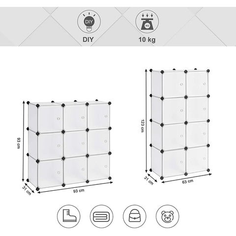 Rootz 9 Storage Boxes - Organizer - Storage Box - Storage Boxes - 30 x 30 cm