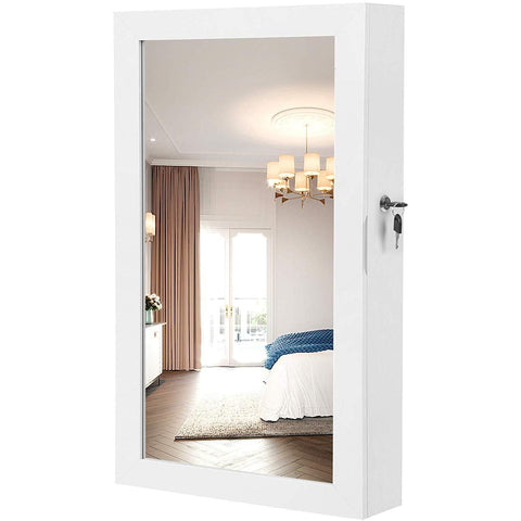 Rootz mirror jewelry box - pass mirror - jewelry storage - mirror box - wall mirror - 37 x 67 x 10.5 cm