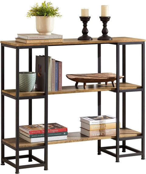 Rootz Console Table - Hall Table - Living Room Table - Sofa Table - Side Table - End Table with 3 Shelves