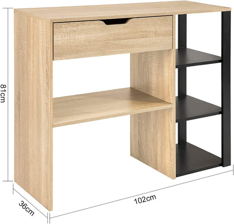 Rootz Console Table - Side Table - End Table - Storage Shelf Sideboard Hall Table - Living Room Side Table