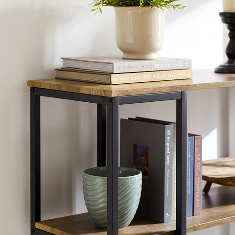 Rootz Console Table - Hall Table - Living Room Table - Sofa Table - Side Table - End Table with 3 Shelves