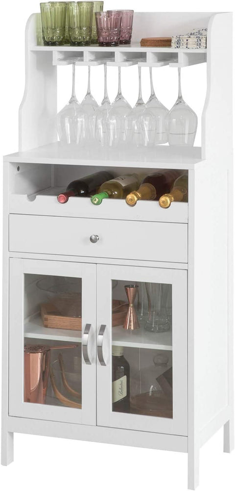 Rootz Kitchen Dining Room Storage Cabinet - Cupboard - Sideboard - Wine Rack