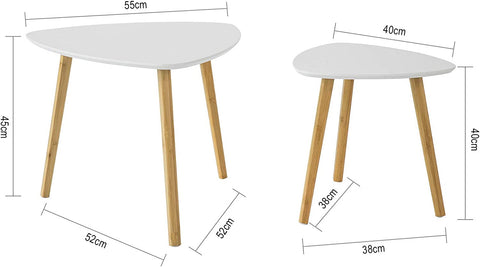 Rootz Nesting Tables - Set of 2 Side Tables - Living Room Tables Coffee Tables