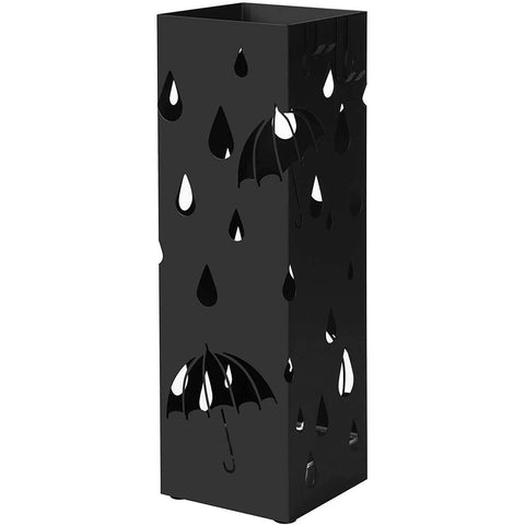 Rootz Metal Umbrella Stand - Umbrella Stand - Umbrella Basket - Umbrella Stand - Black