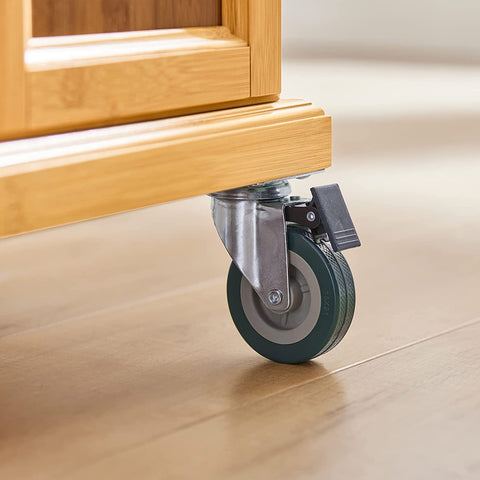 Rootz Extendable Kitchen Storage Trolley - Kitchen Cabinet - Cupboard - Sideboard Kitchen Island