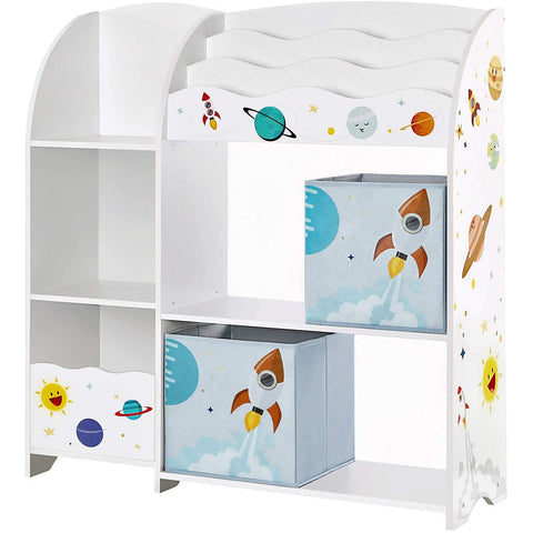 Rootz Toy Organizer - Store toys - Children's room cupboard - White - 93 x 30 x 100 cm