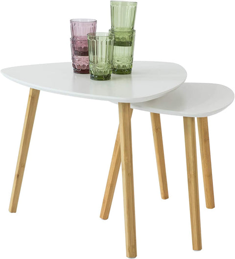 Rootz Nesting Tables - Set of 2 Side Tables - Living Room Tables Coffee Tables
