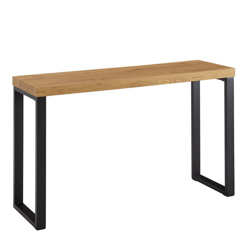 Rootz Console Table - Design Hallway Sideboard - Narrow Storage Table - Long High Entryway Table -  Oak Decor - Black - 120x39x75.5 cm