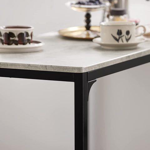 Rootz Bar Set - 1 Bar Table and 2 Stools - 3 Pieces Home Kitchen Breakfast Bar Set - Furniture Dining Set