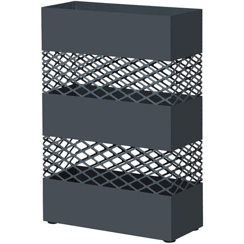 Rootz Umbrella Stand - Water Collector - Umbrella Holder - 28 x 12 x 41 cm - Metal - Anthracite
