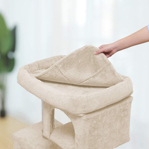 Rootz Scratching post for cats - Cat tree - Beige - 60 x 40 x 84 cm