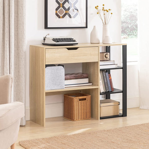 Rootz Console Table - Side Table - End Table - Storage Shelf Sideboard Hall Table - Living Room Side Table