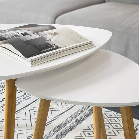 Rootz Nesting Tables - Set of 2 Side Tables - Living Room Tables Coffee Tables
