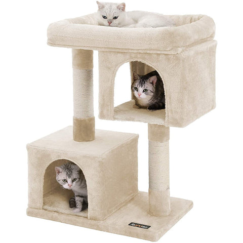 Rootz Scratching post for cats - Cat tree - Beige - 60 x 40 x 84 cm