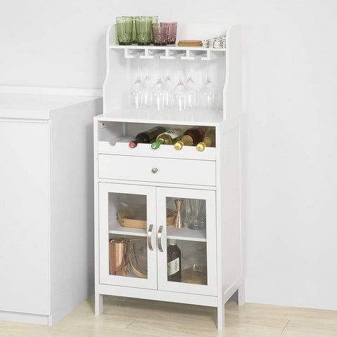 Rootz Kitchen Dining Room Storage Cabinet - Cupboard - Sideboard - Wine Rack