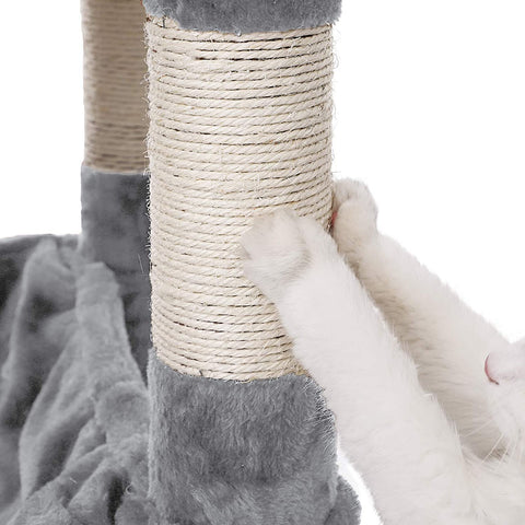 Rootz XL Scratching post for cats - Cat tree - 3 platforms - Gray - 55 x 55 x 172 cm