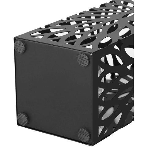 Rootz Metal Design Umbrella Stand with Drip Tray - Umbrella Stand - Umbrella Basket - Walking Stick Holder - Umbrella Stand - Square - Dim. 49 x 15.5 x 15.5 cm