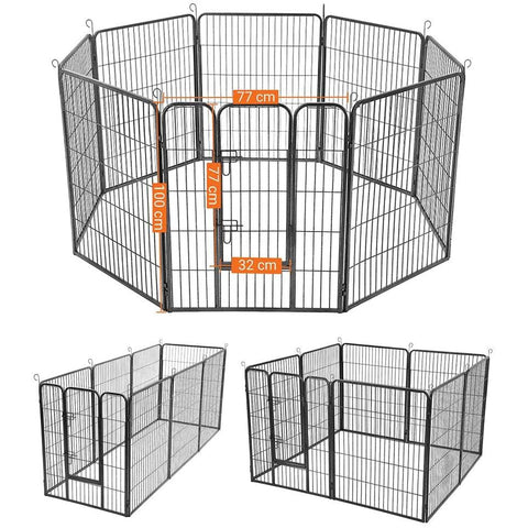 Rootz Dog Bench - Bench for Dog - Dog Kennel - Pet Playpen - Dog Care for Dogs - 77 x 100 cm
