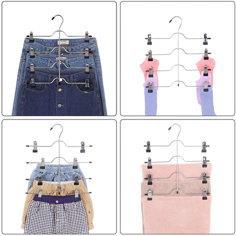 Rootz trouser hanger 4 layers - Clothes hangers 3 pieces - Trouser bar