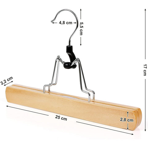 Rootz Pantshnager Set Of 12 - Clothes Hanger - Hanger For Pants