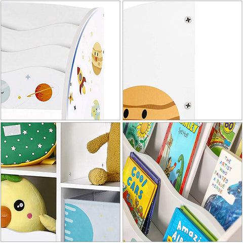 Rootz Toy Organizer - Store toys - Children's room cupboard - White - 93 x 30 x 100 cm