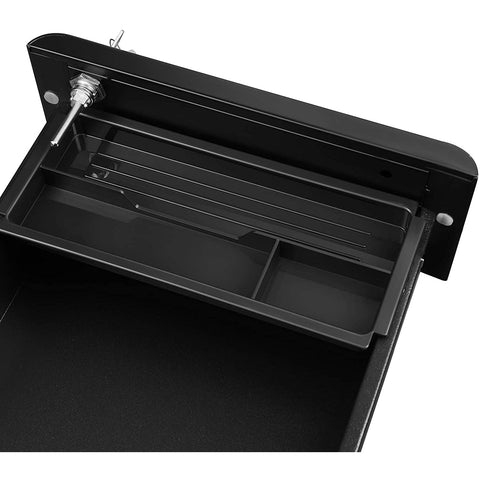 Rootz Scottsbluff File Cabinet - Roll Container - Drawer Cabinet - Wheels - Lock - Documents - Letter Format - Suspension File - Black - Steel - 30 x 46 x 59.2 cm