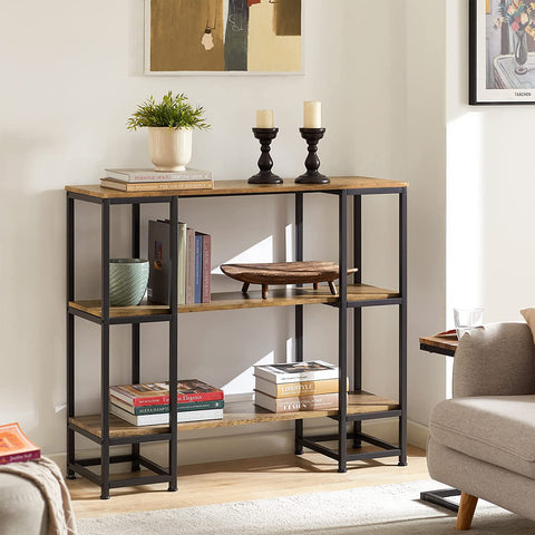 Rootz Console Table - Hall Table - Living Room Table - Sofa Table - Side Table - End Table with 3 Shelves
