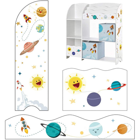 Rootz Toy Organizer - Store toys - Children's room cupboard - White - 93 x 30 x 100 cm