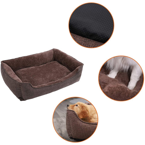 Rootz XL Dog Basket - Washable Dog Bed - Removable Cover - Dog Baskets