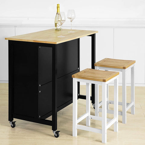 Rootz Kitchen Storage Trolley Kitchen Storage Shelf Kitchen Breakfast Dining Bar Table