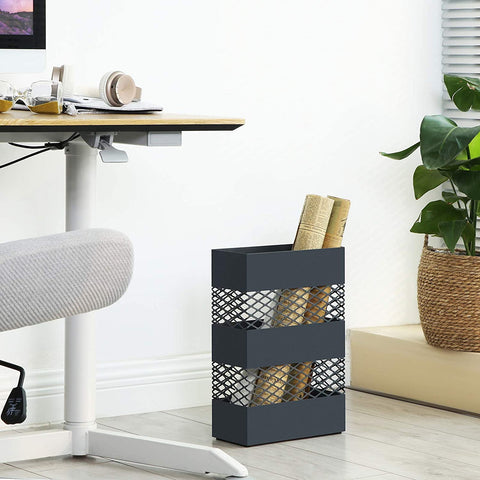Rootz Umbrella Stand - Water Collector - Umbrella Holder - 28 x 12 x 41 cm - Metal - Anthracite