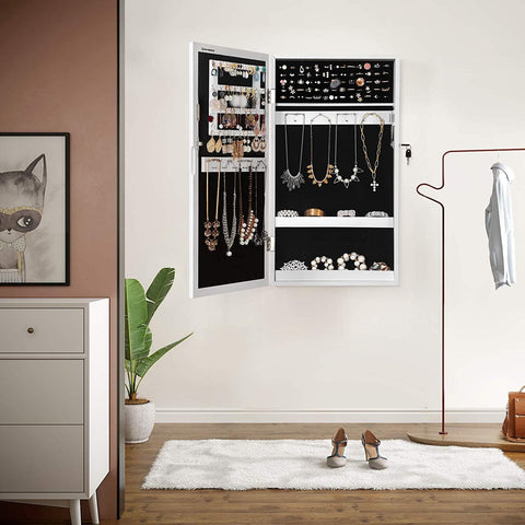 Rootz mirror jewelry box - pass mirror - jewelry storage - mirror box - wall mirror - 37 x 67 x 10.5 cm