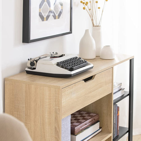 Rootz Console Table - Side Table - End Table - Storage Shelf Sideboard Hall Table - Living Room Side Table